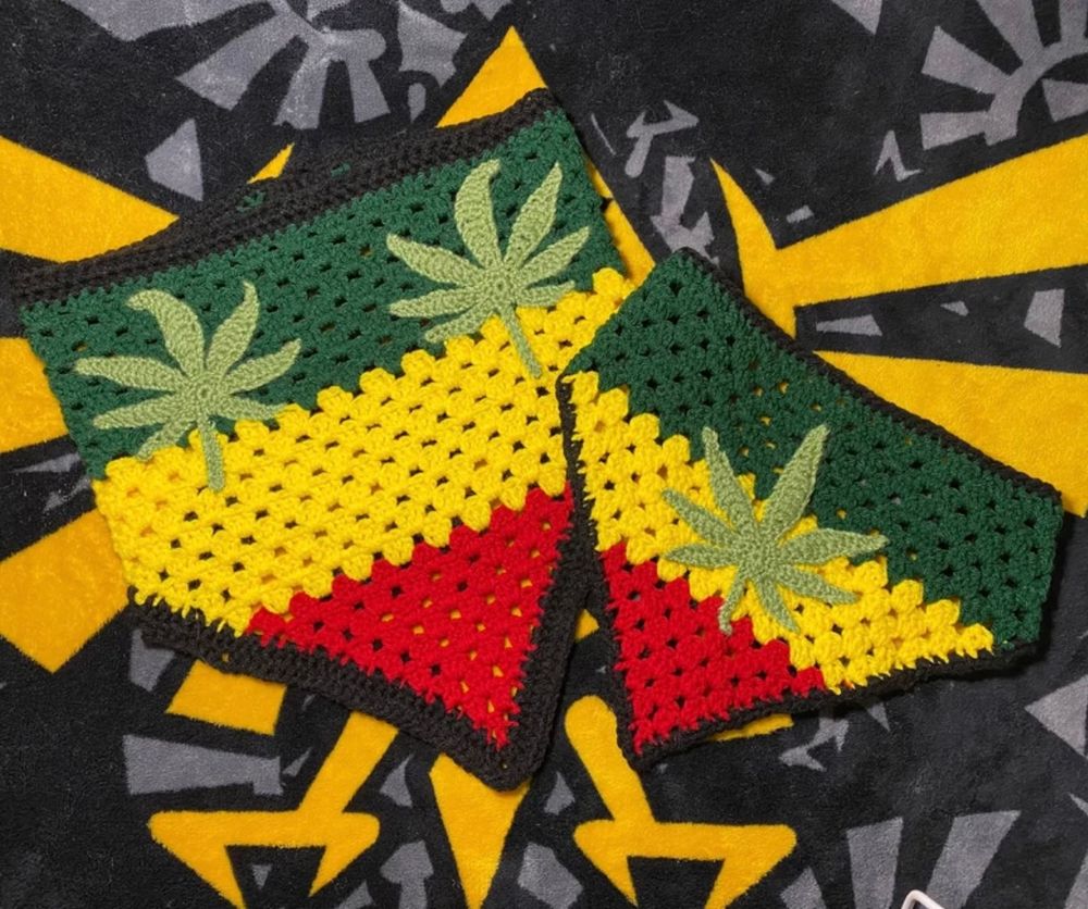 420 Crop Top & Bandana Set