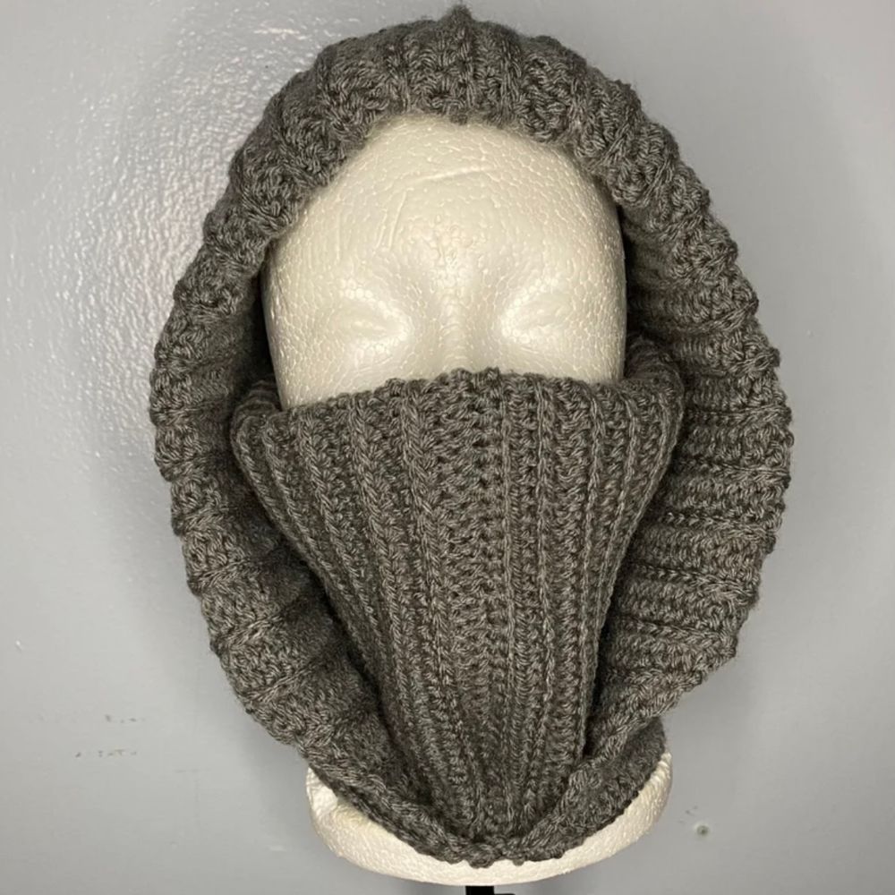 Grey Hooded Cowl