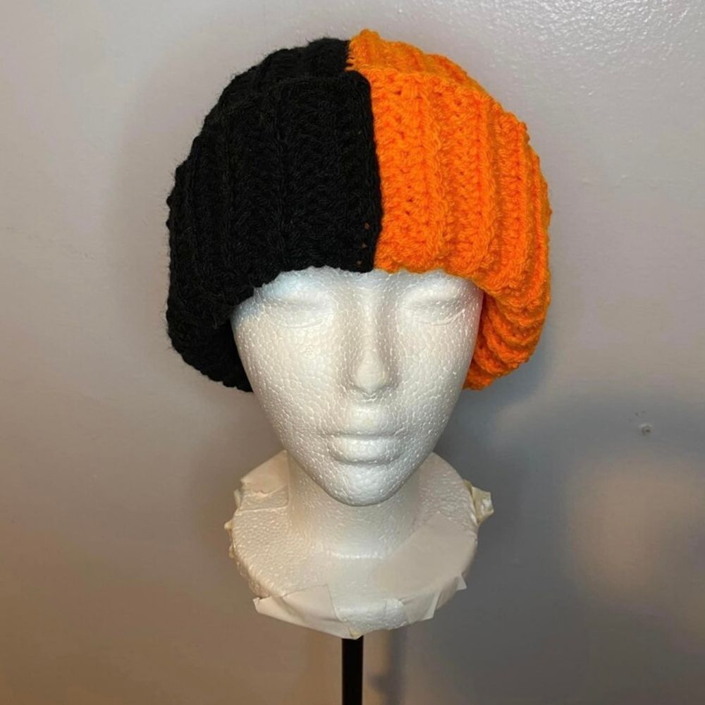 Orange & Black Beanie